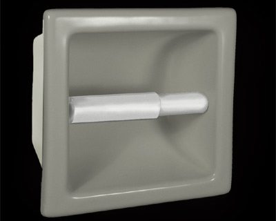 recessed toilet paper shower-shelf